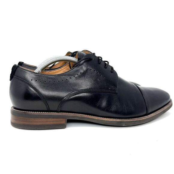 Florsheim Comfortech Black Oxford Derby shoes Men 11M FlexSole Ortholite Leather